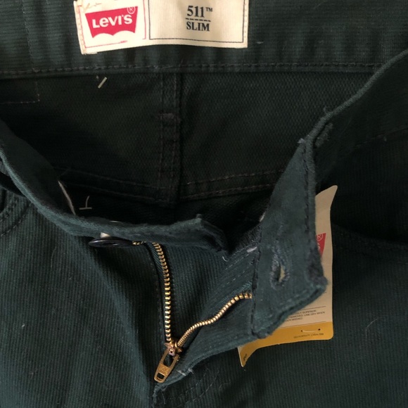 Levi’s Boys 511 Slim Green Corduroy - Picture 4 of 6